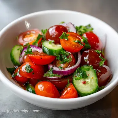 Cucumber Tomato Salad in 15 Minutes