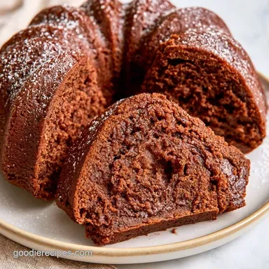 Easy Chocolate Bundt Cake in 70 Minutes Recipe Card