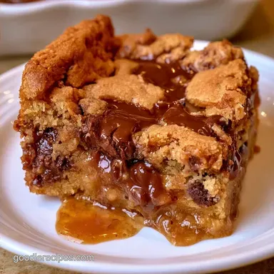 Easy Chocolate Chip Cookie Bars: Golden