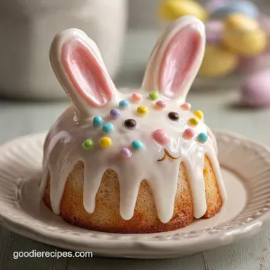 Easter Bunny Cake Recipe for 12 Servings
