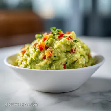 Easy Guacamole in 10 Minutes with Fresh Cilantro and Lime Recipe Card
