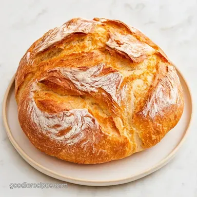 Easy Homemade Bread Recipe No-Knead Recipe Card
