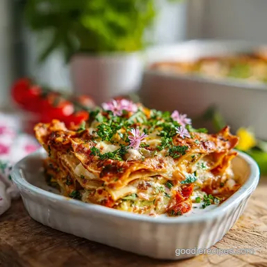 Vegetable Lasagna: Roasted Veggies & White Sauce