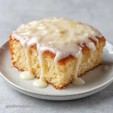 Easy White Poke Cake with Sour Cream