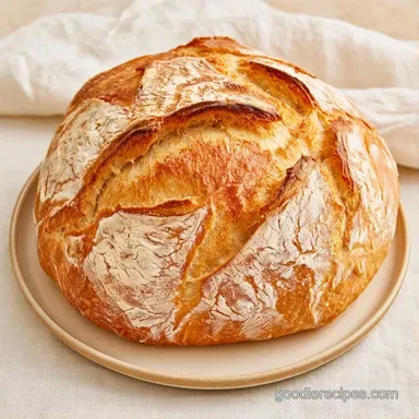 Easy Yeast Bread Recipe: No-Knead Recipe Card
