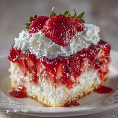 Fast Jello Poke Cake for 12 Servings Recipe Card