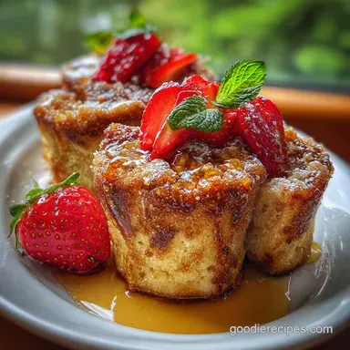 French Toast Muffins Baked in 40 Minutes Recipe Card