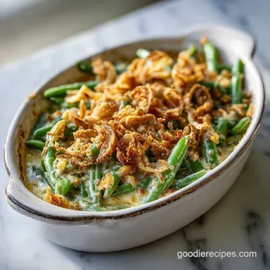 Fresh Green Bean Casserole with Mushrooms