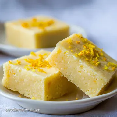 Lemon Brownies with White Chocolate: Fudgy Baked Squares Recipe Card