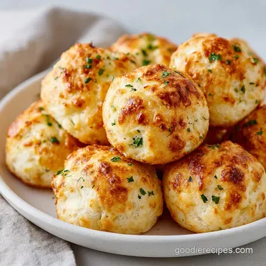 Pillsbury Biscuit Garlic Butter Cheese Bombs in 22 Minutes Recipe Card
