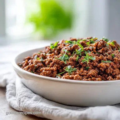 Ground Beef Recipe with Garlic and Herbs in 15 Minutes