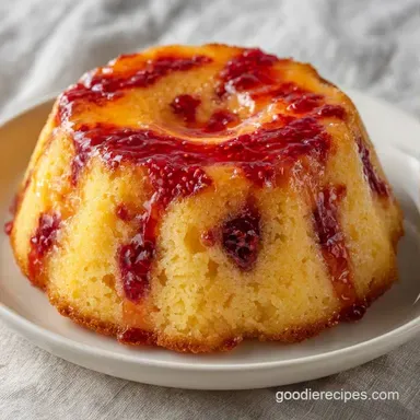 Grandmas Jello Poke Cake for 16 Slices Recipe Card
