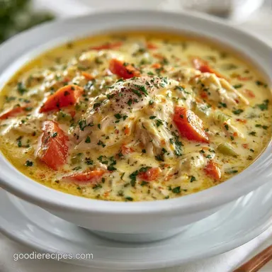 Greek Lemon Chicken Soup for 6 Servings Recipe Card