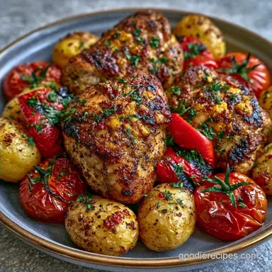 Greek Sheet Pan Chicken for 4 Servings