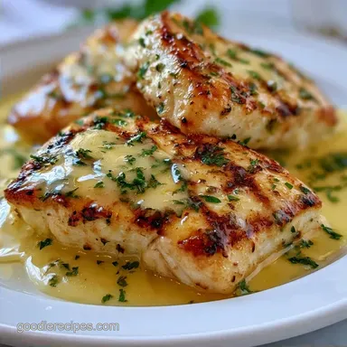 Grilled Fish with Lemon Sauce in 15 Min