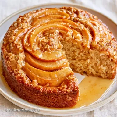 Healthy Apple Cake with Oat Flour Recipe Card