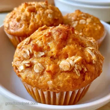 Pumpkin Muffins with Oat Flour Recipe Card