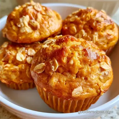 Pumpkin Muffins with Oat Flour