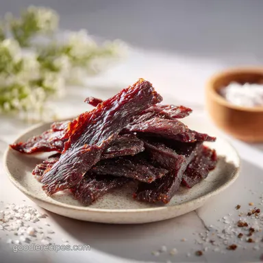 Hickory Smoked Beef Jerky for 16 Servings Recipe Card