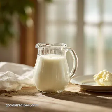 Buttermilk with Lemon Juice in 15 Minutes: Tangy and Thickened