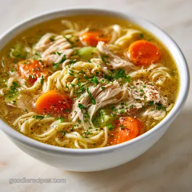 Instant Pot Chicken Noodle Soup: Silky Recipe Card