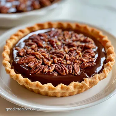 Kentucky Chocolate Nut Pie for 8 Slices Recipe Card