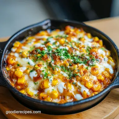 Korean Corn Cheese with Mozzarella for 4 Servings