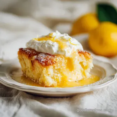 Lemon Cream Cheese Dump Cake in 50 Minutes for 12 Servings