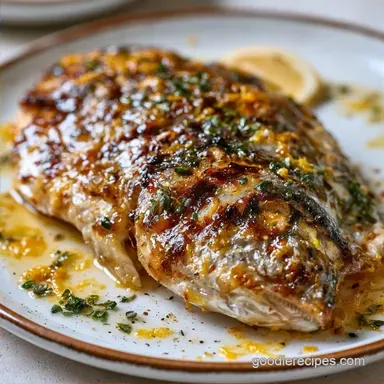 Lemon Olive Oil Grilled Fish with Garlic