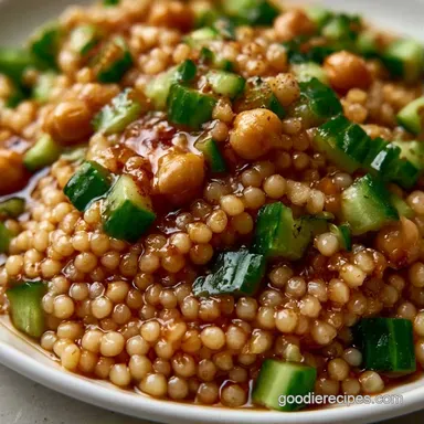 Mediterranean Couscous Salad with Chickpeas Recipe Card