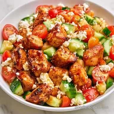 Mediterranean Protein Bowl Meal Prep Recipe Card