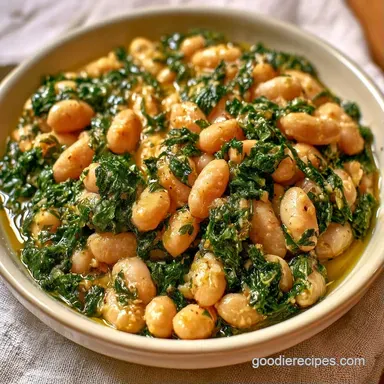White Beans and Greens: Meal Prep Recipe Card