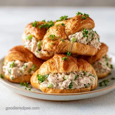 Mini Chicken Salad Croissants: Buttery Recipe Card