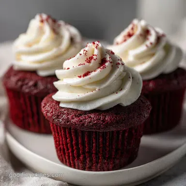 Red Velvet Cupcakes with Cream Cheese Frosting