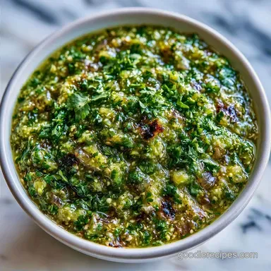 Onion Tomatillo Salsa in 13 Minutes