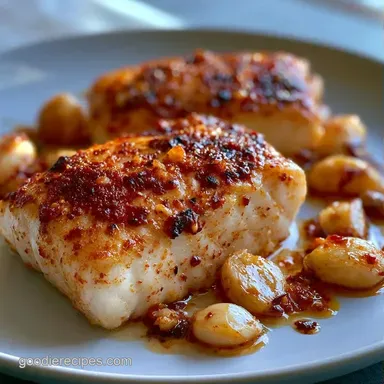 Oven Baked Grilled Fish for 2 Servings Recipe Card