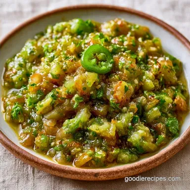 Oven Roasted Tomatillo Salsa: Party-Ready