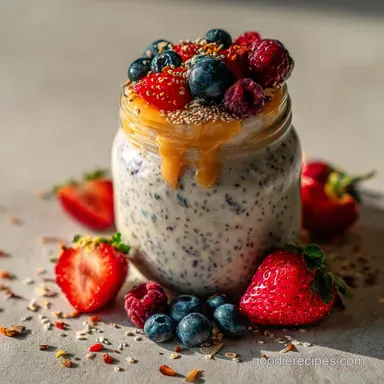 Overnight Chia Oats | Healthy Overnight Oats with Chia Seeds Recipe