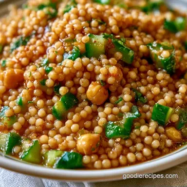 Pearl Couscous Salad with Chickpeas Recipe Card