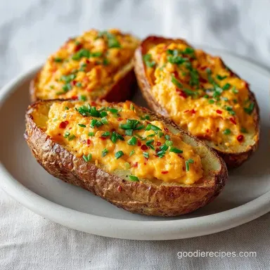 Pimento Cheese Potato Skins: Crispy Recipe Card