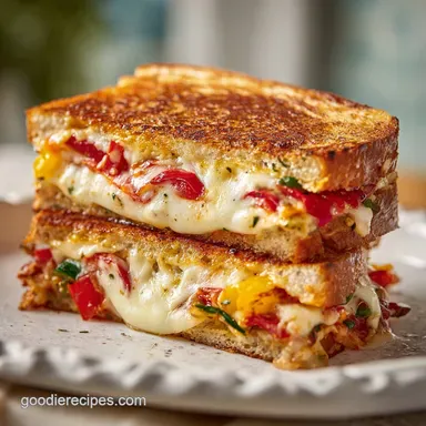 Pizza Grilled Cheese 2: Crispy Sourdough Sandwich in 18 Minutes Recipe Card