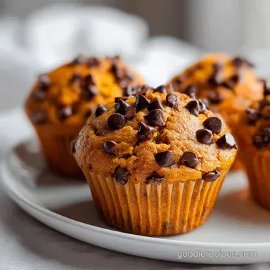 Pumpkin Chocolate Chip Muffins in 35 Min Recipe Card