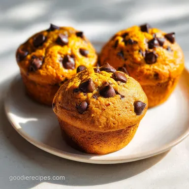 Pumpkin Chocolate Chip Muffins in 35 Min