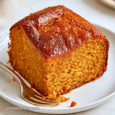 Pumpkin Pound Cake with Sour Cream Recipe Card