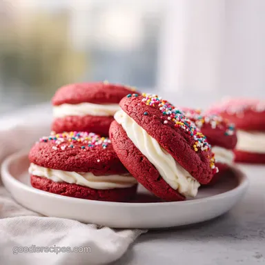 Red Velvet Cupcake Cookies with Cream Cheese Frosting