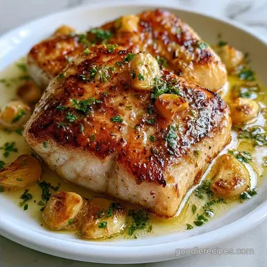 Roasted Garlic Grilled Fish for 2