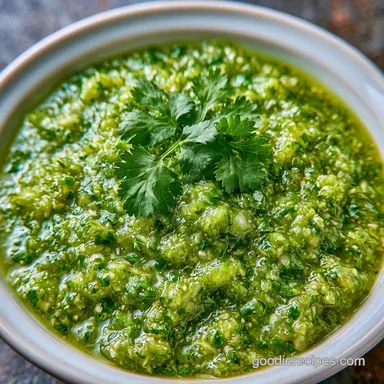 Roasted Tomatillo Salsa for 6 Servings Recipe Card