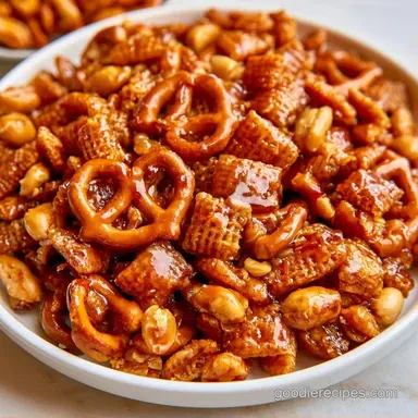 Salted Caramel Chex Mix in 25 Minutes Recipe Card