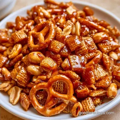 Salted Caramel Chex Mix in 25 Minutes