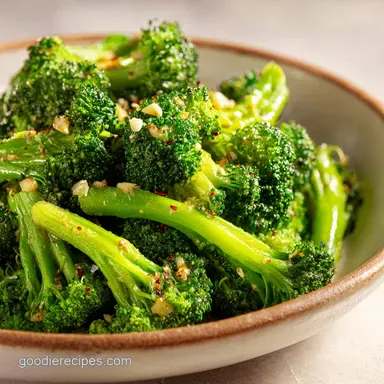 Sauteed Broccoli with Garlic in 12 Minutes Recipe Card